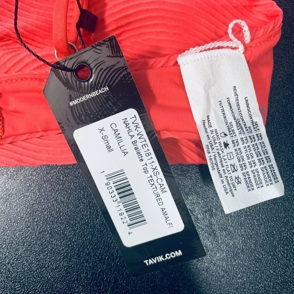 NWT‎ TAVIK Camillia Textured Amalfi Nahla Bikini